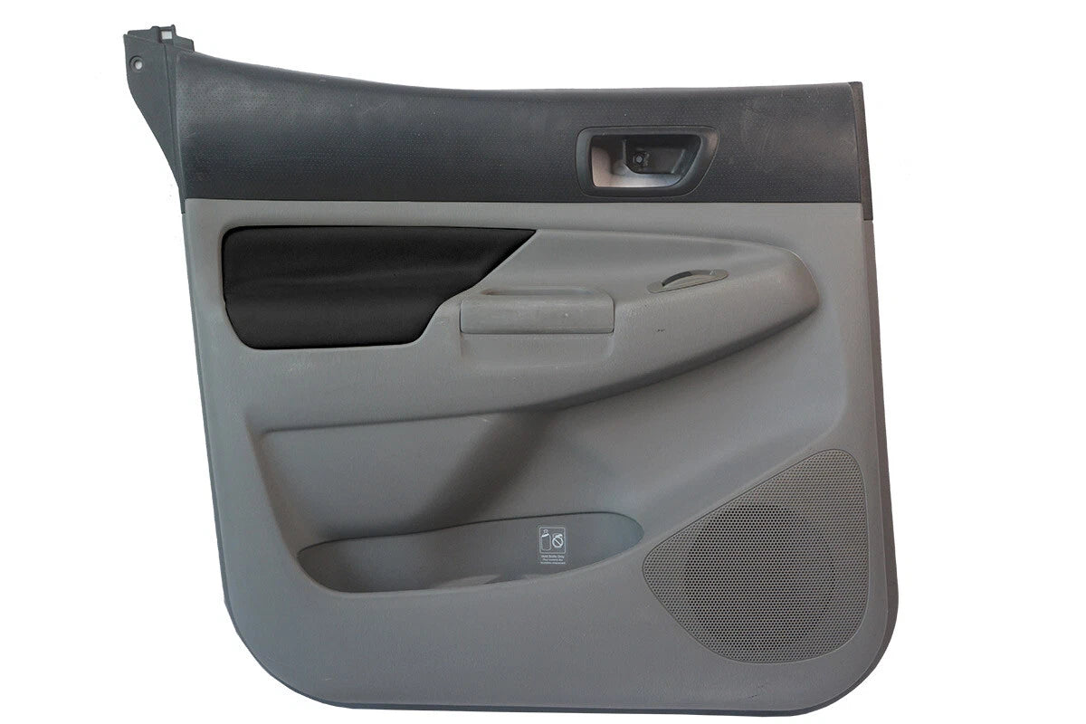 Front Insert Door Panel Cover for Toyota Tacoma (2005–2015) Black Leather