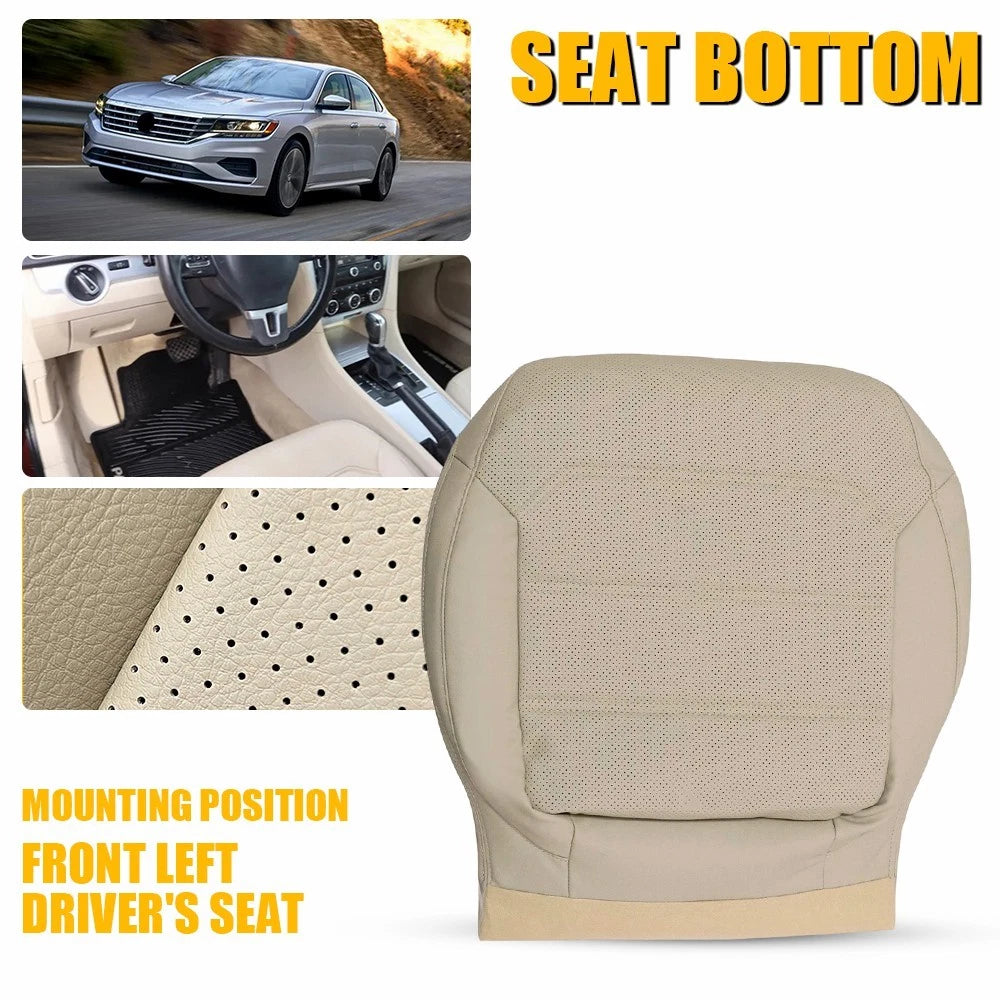 Driver Top Leather Seat Cover for Volkswagen Passat (2012–2020) - Beige