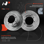 6x Drilled Rotors & Ceramic Brake Pads for Ford F-350 Super Duty (2005–2023)