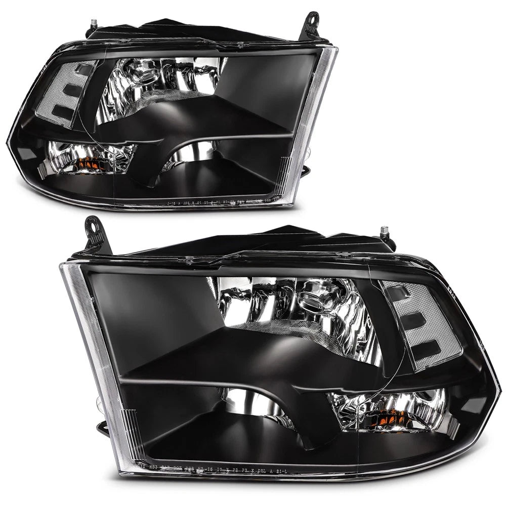 Headlight Assembly Pair for Dodge Ram 1500 (2011–2018)