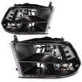 Headlight Assembly Pair for Dodge Ram 1500 (2011–2018)