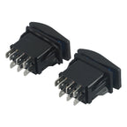 Blue LED Momentary DPDT Switch 12V 20A for Automotive Applications