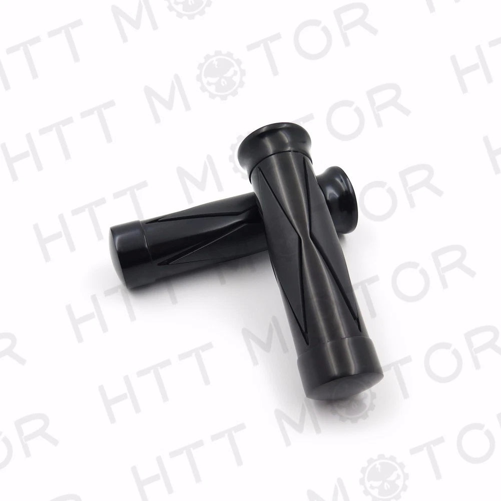 1" Skull Hand Grips for Harley Softail Dyna Sportster (Custom, Low Rider)