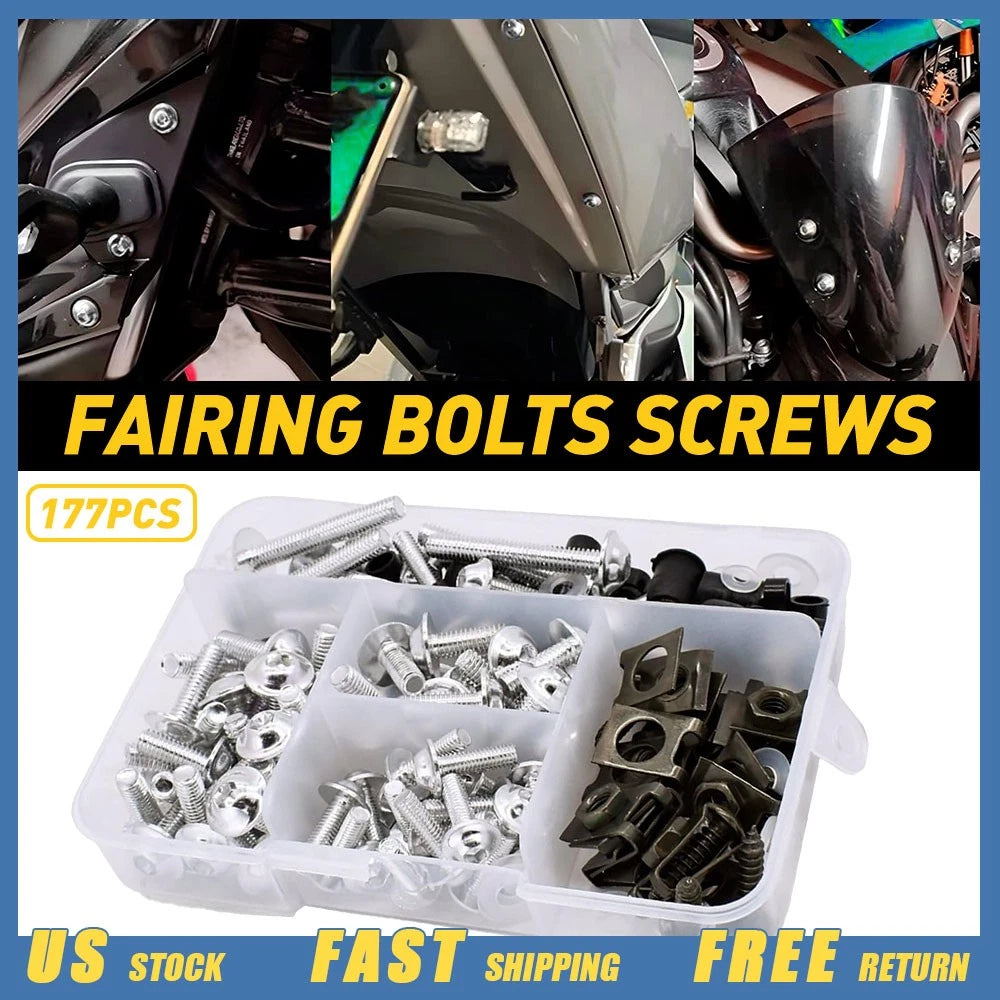 Complete Fairing Bolt Kit for Kawasaki Ninja ZX6R ZX9R ZX12R (2000–2009)
