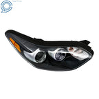 Headlight for Kia Sportage (2017-2019) Halogen with LED DRL Black Housing