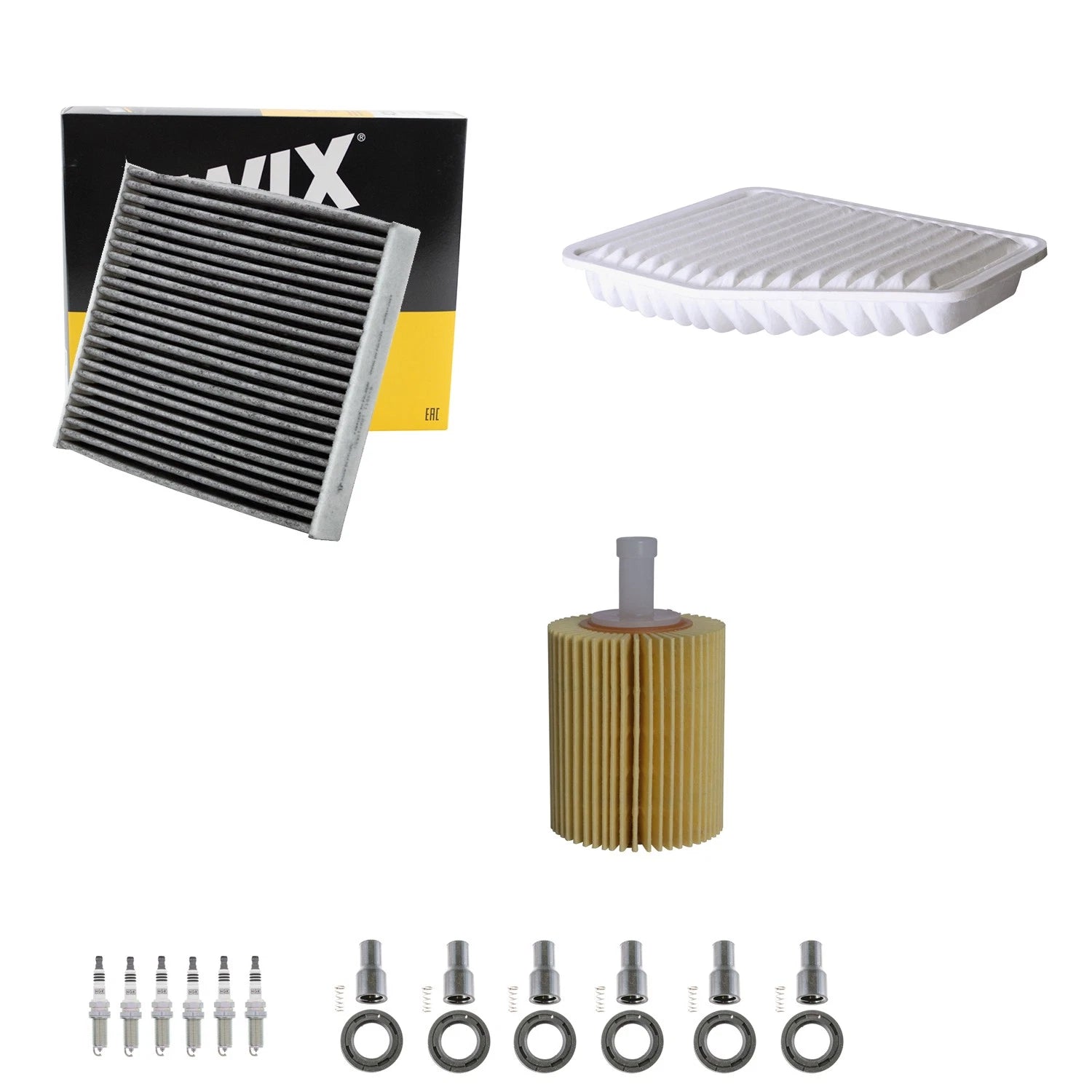 Tune Up Kit with 6 NGK Spark Plugs & Boots for Lexus GS300 GS450h (1998–2019)
