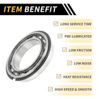 Deep Groove Ball Bearing P6 for Scooter Skateboard Wheel (40x62x12mm)