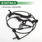 ABS Wheel Speed Sensor No. 8954310040 for Toyota CHR (2018–2019) Front Left