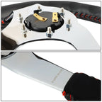 NRG 35cm Deep Dish Steering Wheel with Horn Button for Universal Fit (N/A)