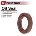 Set of 2 Oil Seal Rotary Shaft Seal FKM Rubber 20x30x5mm