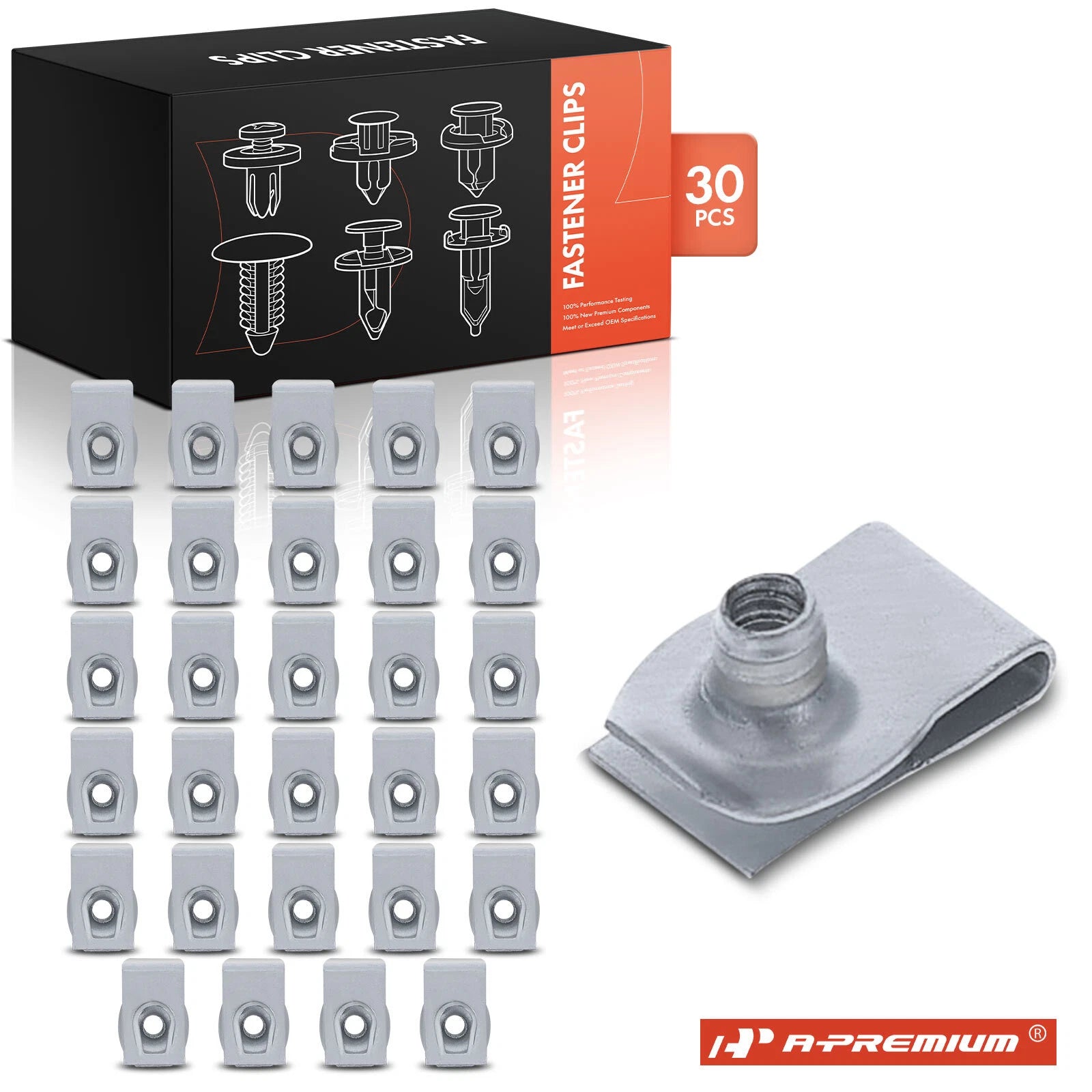 30Pcs Zinc High Mount Lamp Nut for Ford Lincoln 