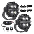 Set of 2 LED Pod Lights for Off Road (RGB, White, Amber)