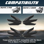 Low-Noise Carbon Fiber Propellers for DJI Mavic 2 Pro/Zoom (2018-2023)