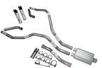 Dual Exhaust Tips for Nissan Titan (2004–2006) 2.5 Inch 2 Chamber Slash Cut