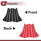 6 Pcs Car Door Pillar Window Trim for Honda BRV (2016–2023) Black