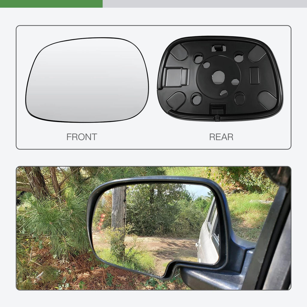 Replacement View Mirror Glass Driver Side for Dodge Ram Pickup (2002–2004)