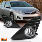 Clear Lens Fog Lights with Switch & Bezel for Toyota Camry (2012–2014)