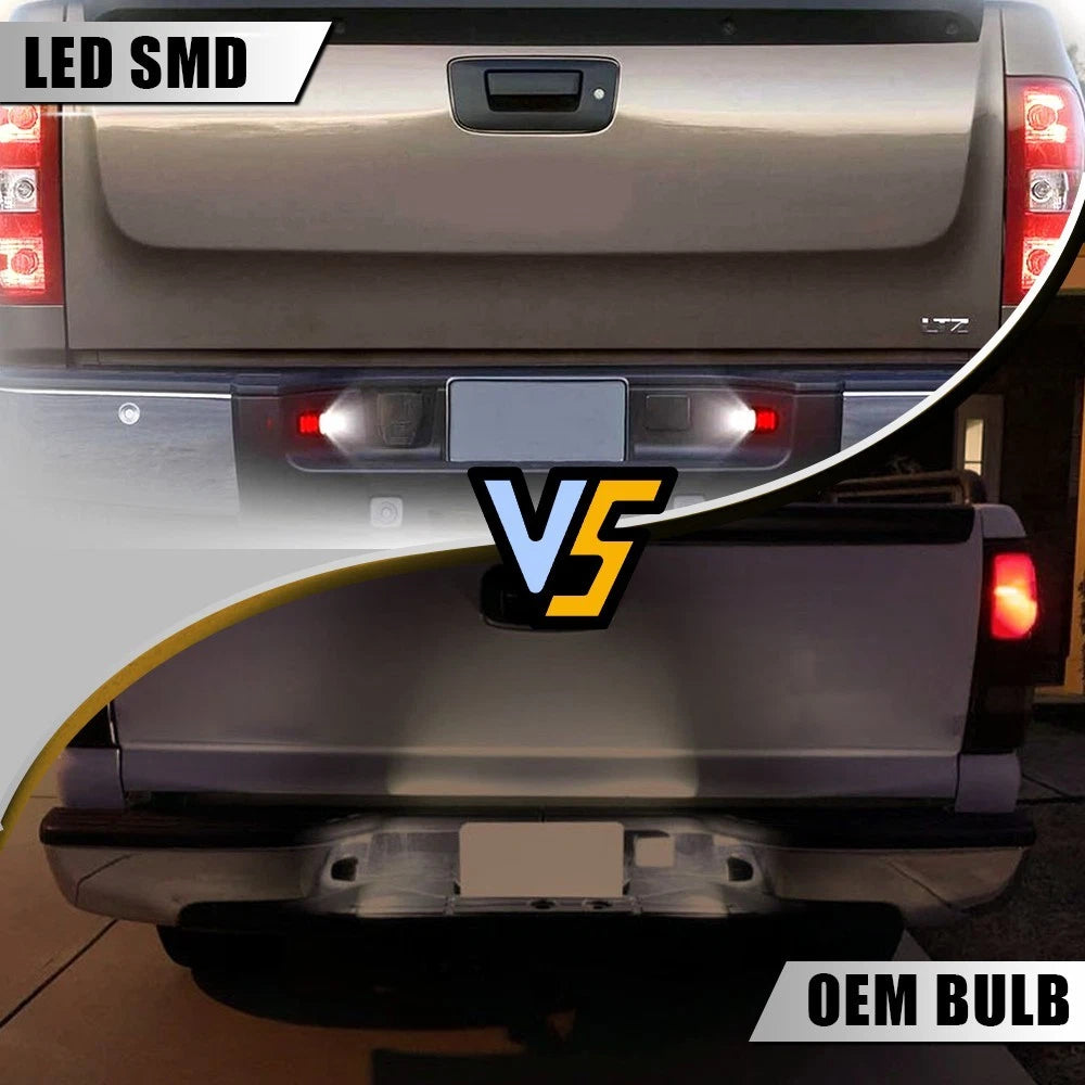 Chrome LED License Plate Light Housing for Chevy Silverado Avalanche (1999–2013)