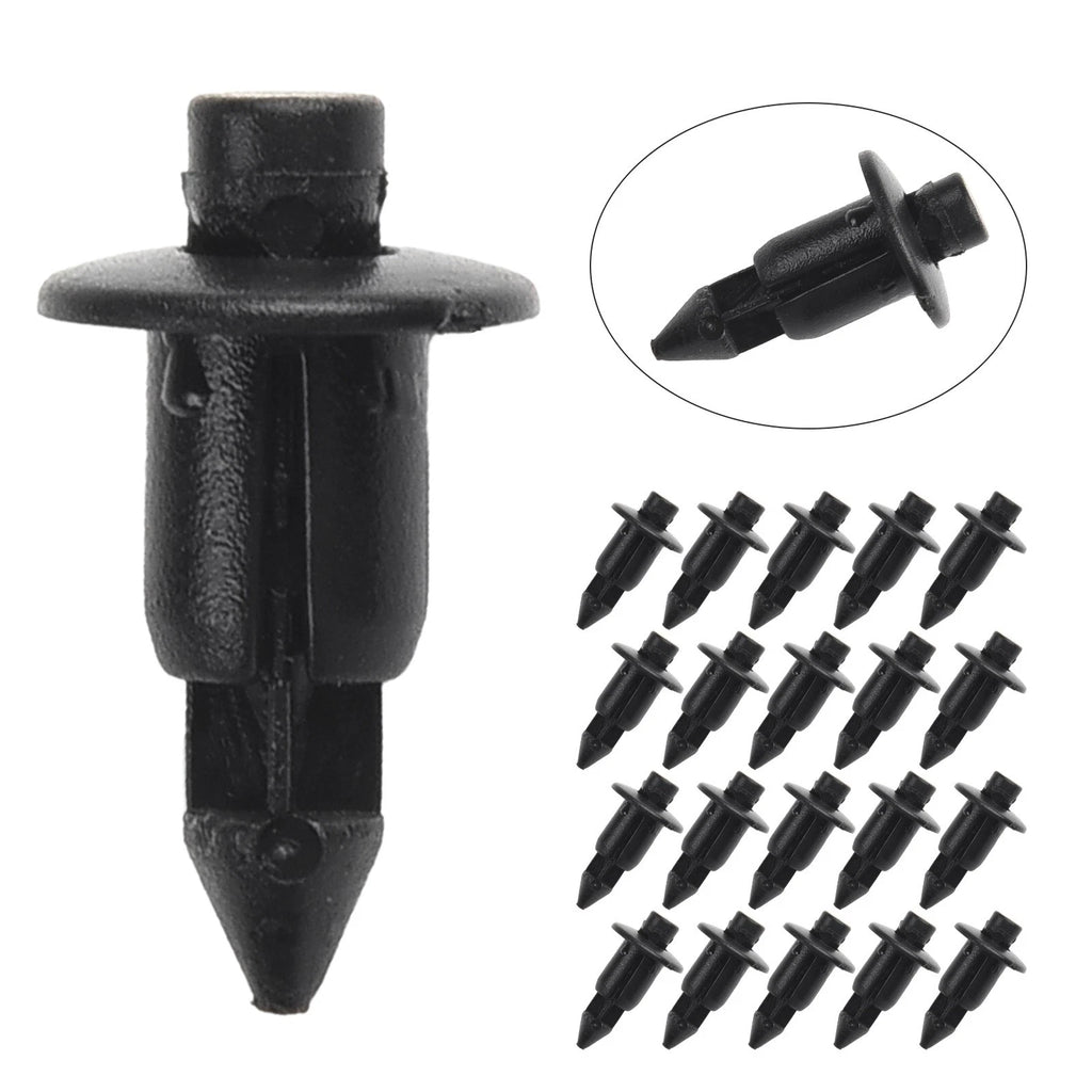 20PCS 6mm Plastic Rivet Clips for Suzuki Kawasaki (All Years)