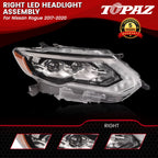 RH LED Headlight Assembly for Nissan Rogue (2017–2020)