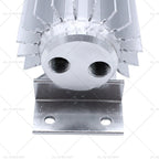 12" Aluminum Dual Pass Finned Transmission Oil Cooler Universal