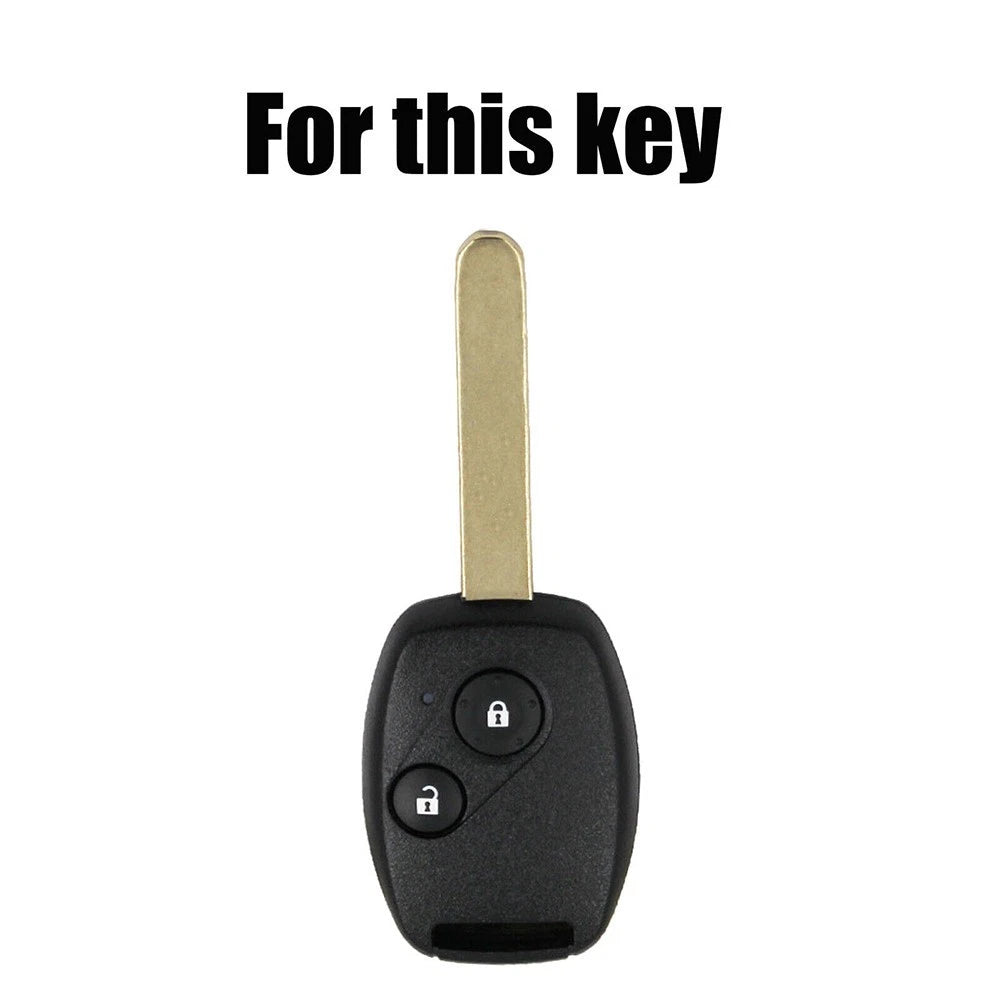 Black Red Silicone Remote Key Shell for Honda Accord (2011–2013)