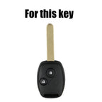 Black Red Silicone Remote Key Shell for Honda Accord (2011–2013)