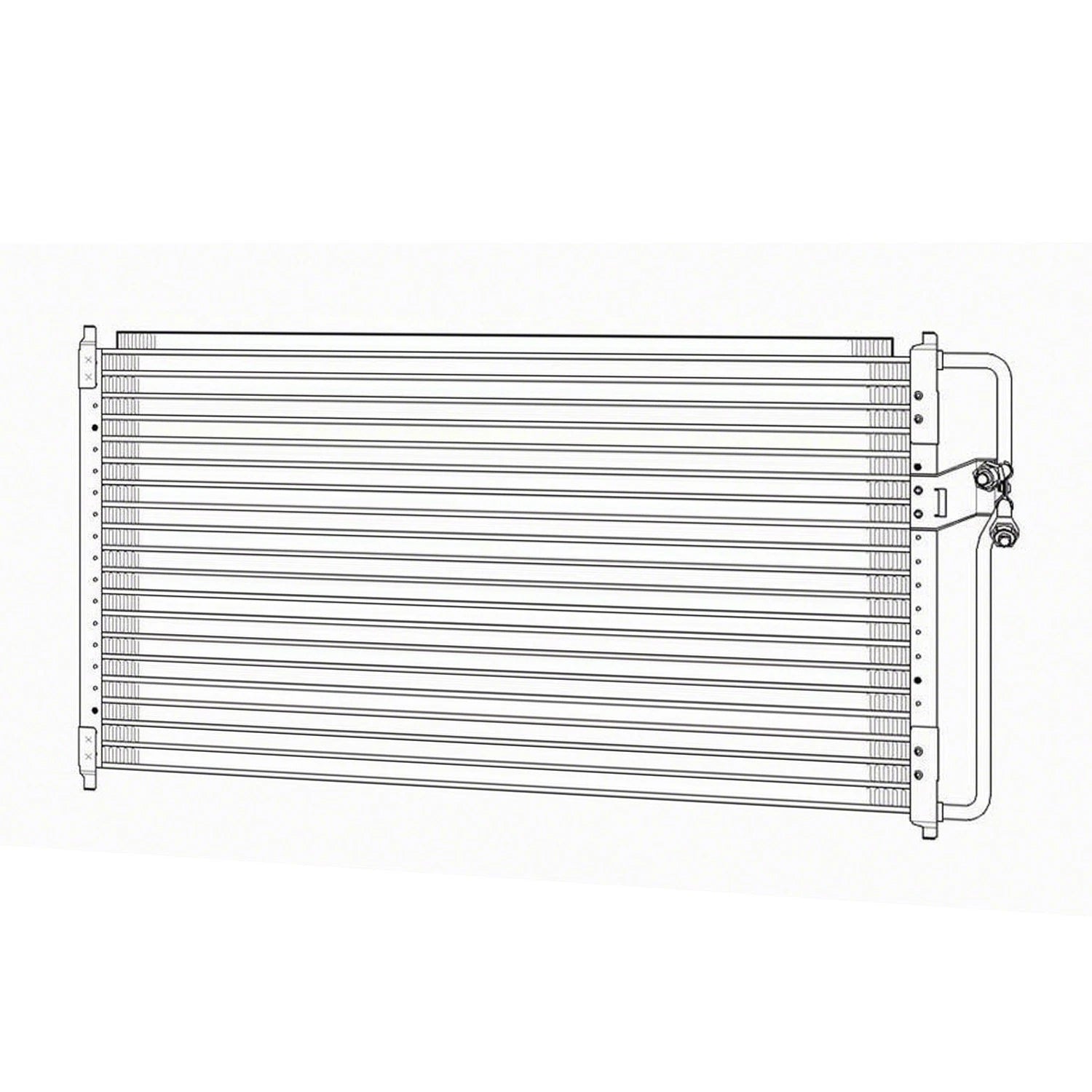 Replacement A/C Condenser with Factory Air for Toyota Hilux (2005–2015)