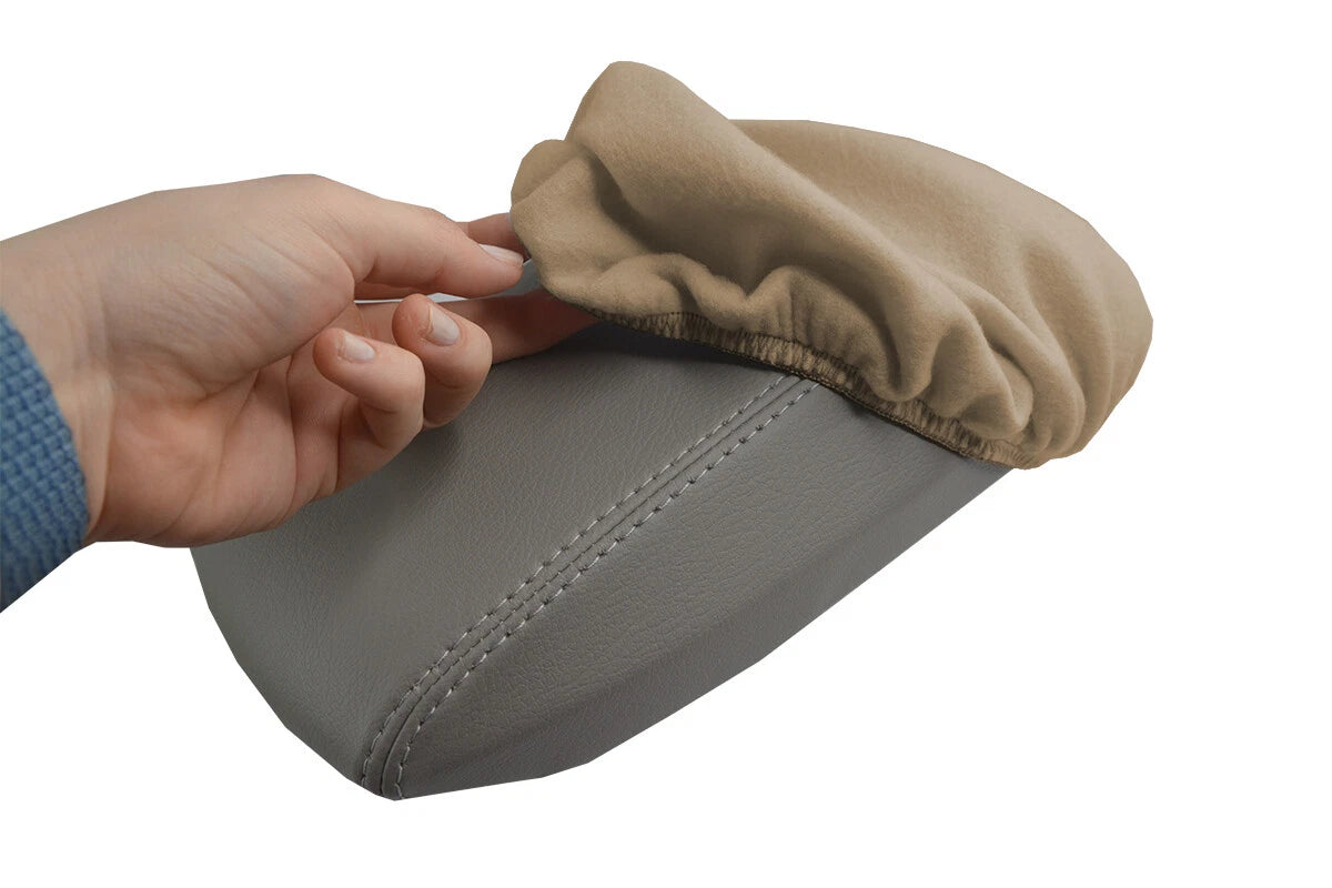 Fleece Console Lid Cover Protector for Toyota Corolla (2014–2019) Beige