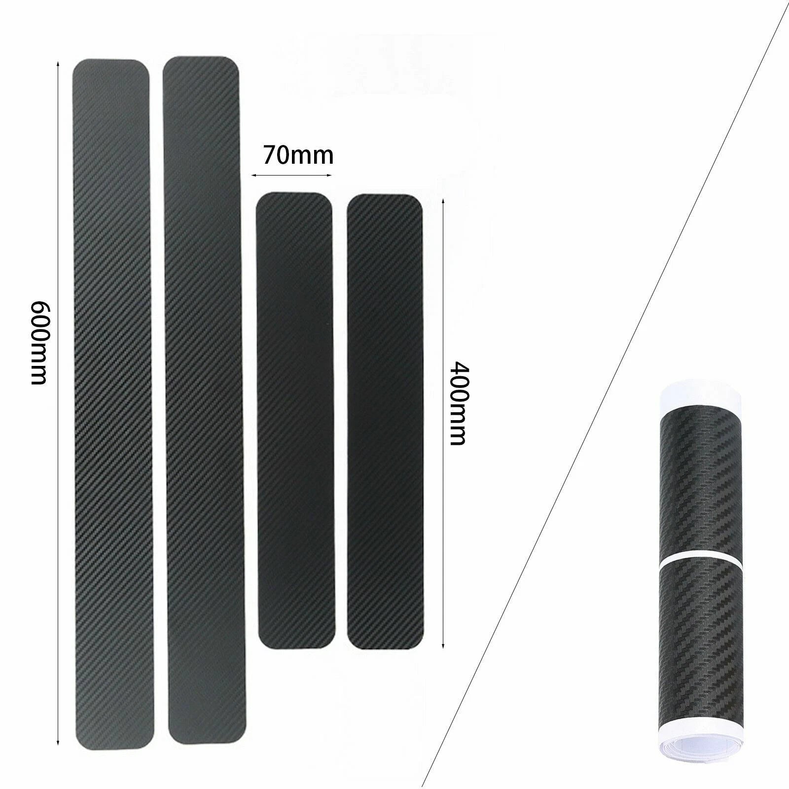 3D Carbon Fiber Door Sill Scuff Protector for Volvo (2014-2024)