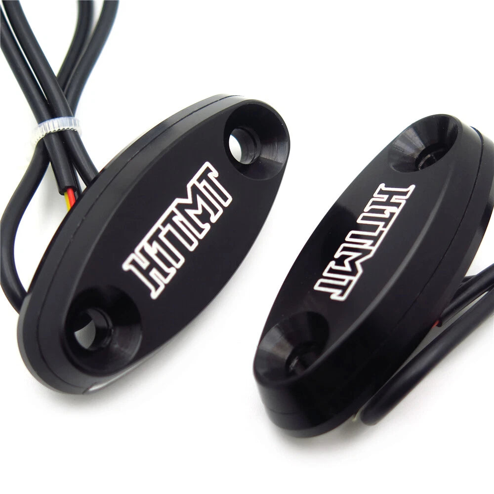 Black Mirror Block Off Base Plate LED for Honda CBR600RR (2003–2011), CBR1000RR (2004–2007)