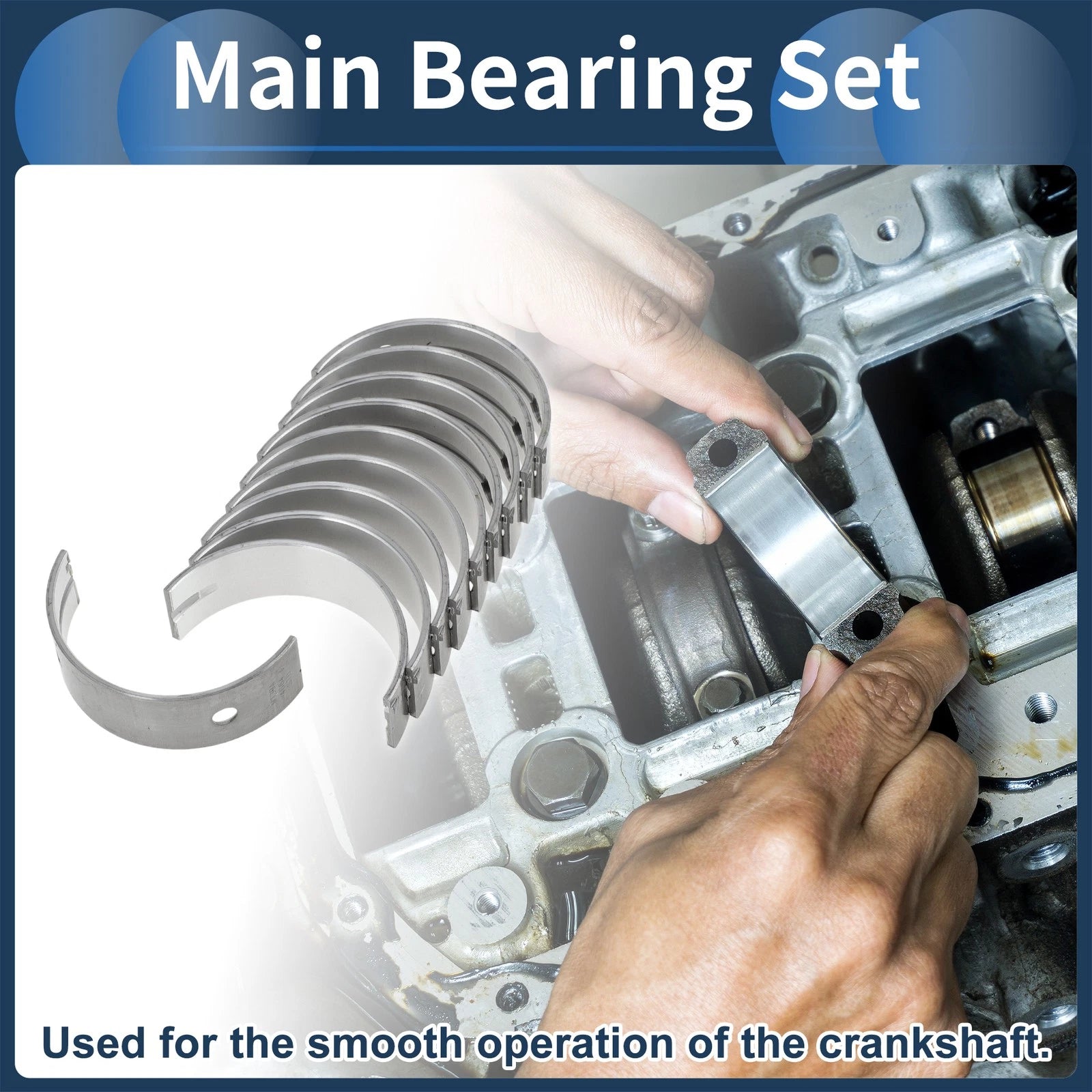 Main Bearing Set No.2102038540 for Hyundai Santa Fe (2000–2005)