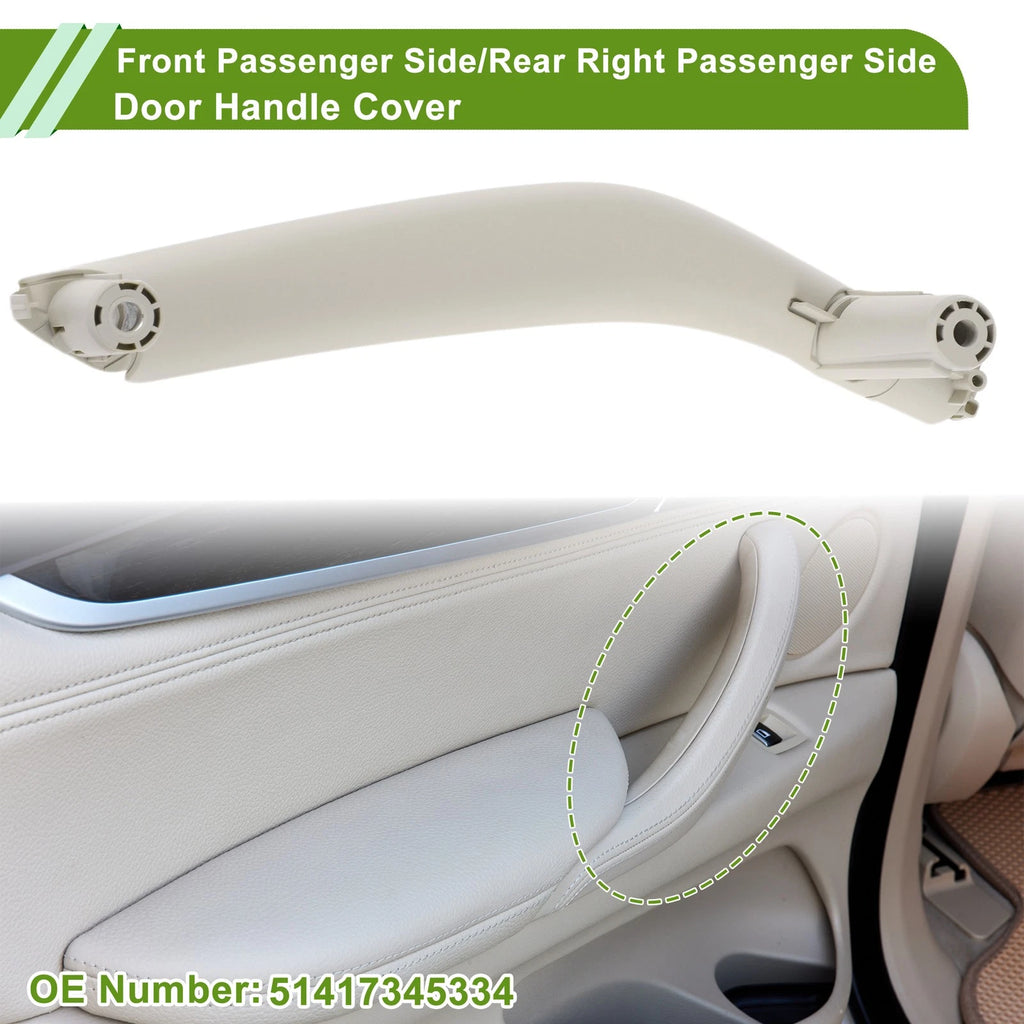 Door Panel Handle Pull Trim Cover for BMW X5 F15 (2014–2018) No. 51417345334 Gray White