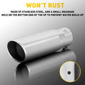 8.5" Stainless Steel Exhaust Tip for Universal Vehicles (US V)