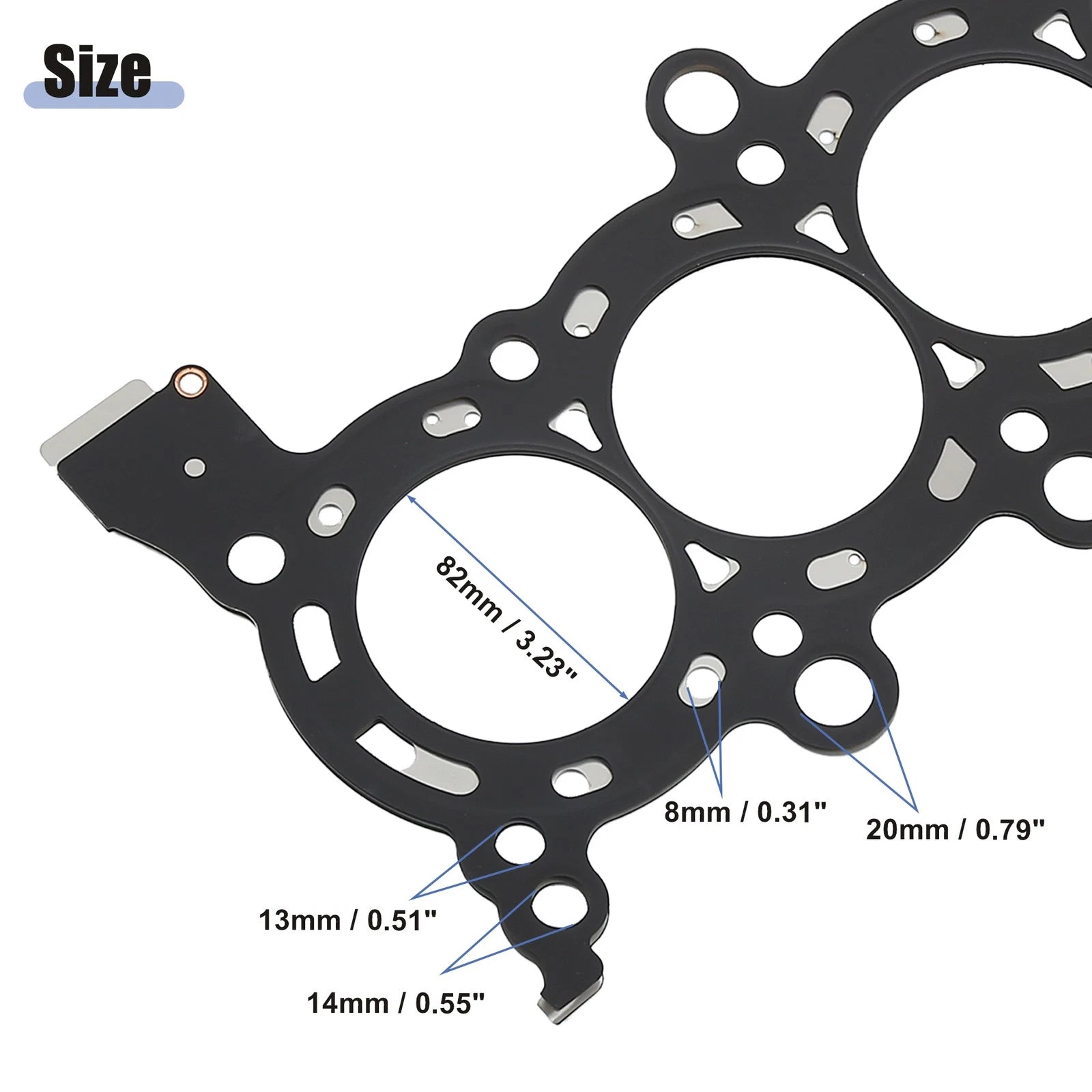 Engine Cylinder Head Gasket for Honda HR-V (2006–2020) No. 12251RNAA01 Black