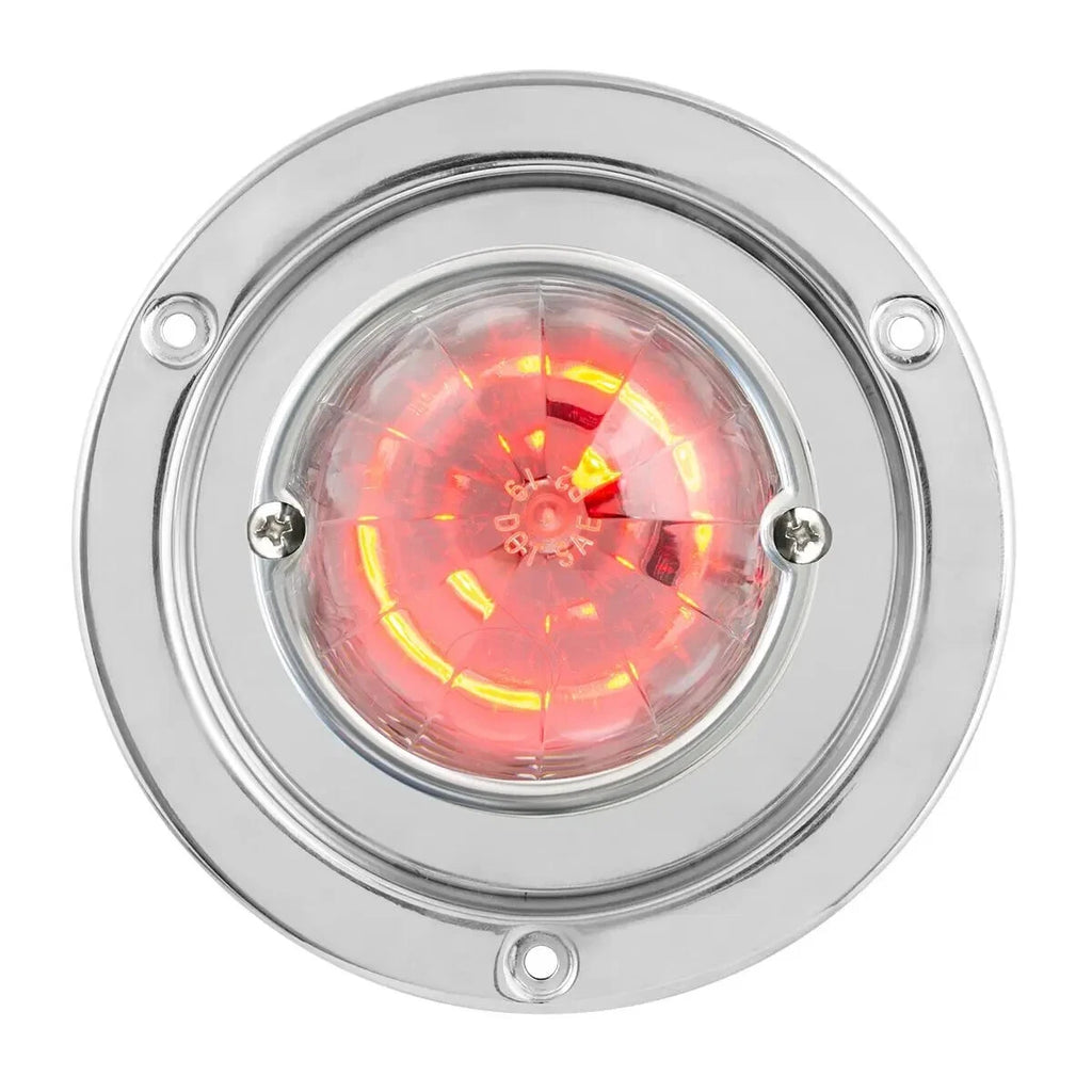 LED Flange Bezel Mount with Clear Lens for Classic Watermelon Light (4-3/8")