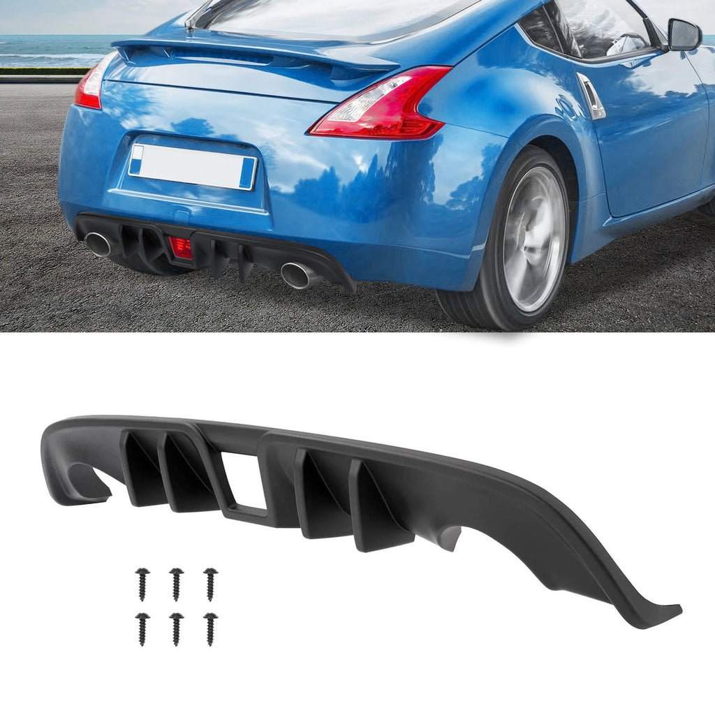 Matte Black Rear Bumper Lip Diffuser for Nissan 370Z (2009–2020)