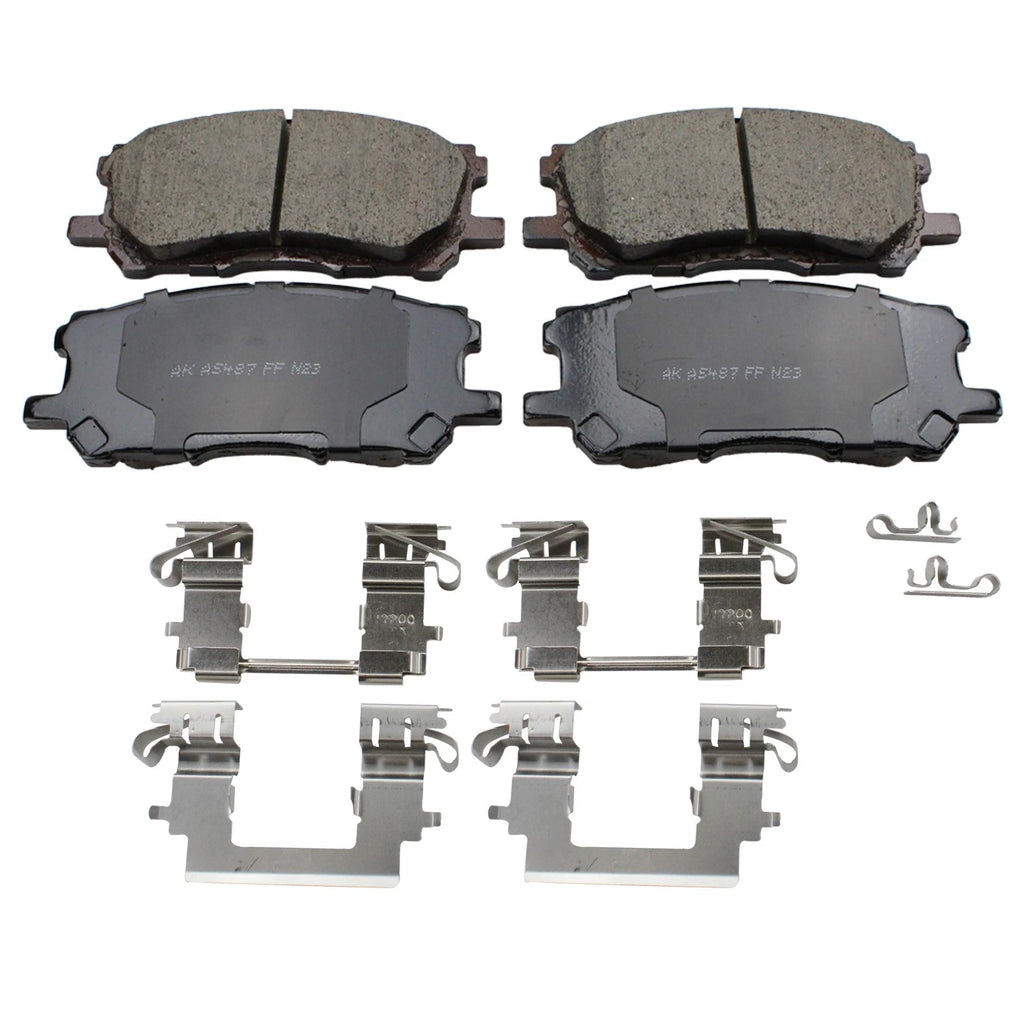 Brake Rotors & Akebono ProACT Pads Kit for Lexus RX 330 350 400h (2004–2008)