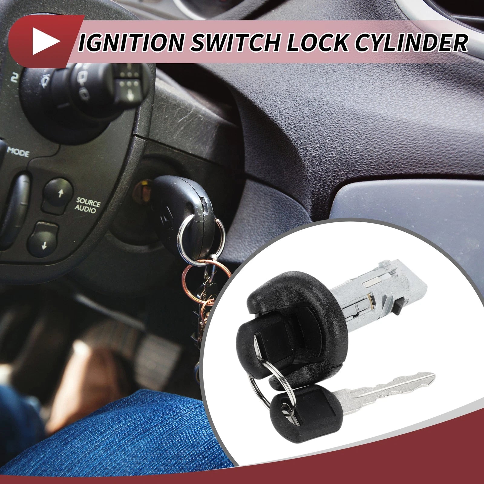 Ignition Lock Cylinder for Chevrolet Suburban C1500 C2500 GMC (No. 26049532)