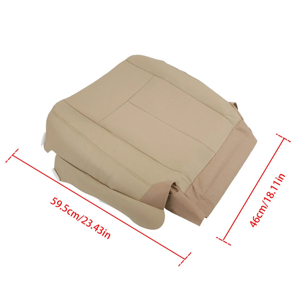 Leather Seat Cover for Ford Expedition (2007-2014) - Driver Bottom, Camel Tan
