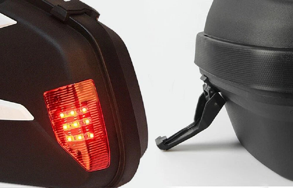 Detachable Hard Saddlebags for Suzuki Honda Cruisers (Universal)