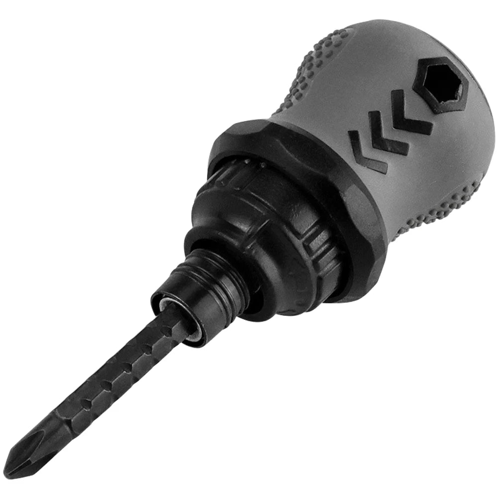 71.5mm Ratchet Screwdriver with Dual Bits and 3-Mode Function