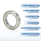 6909ZZ Deep Groove Ball Bearing for Scooter Skateboard Wheel (1 Pc)