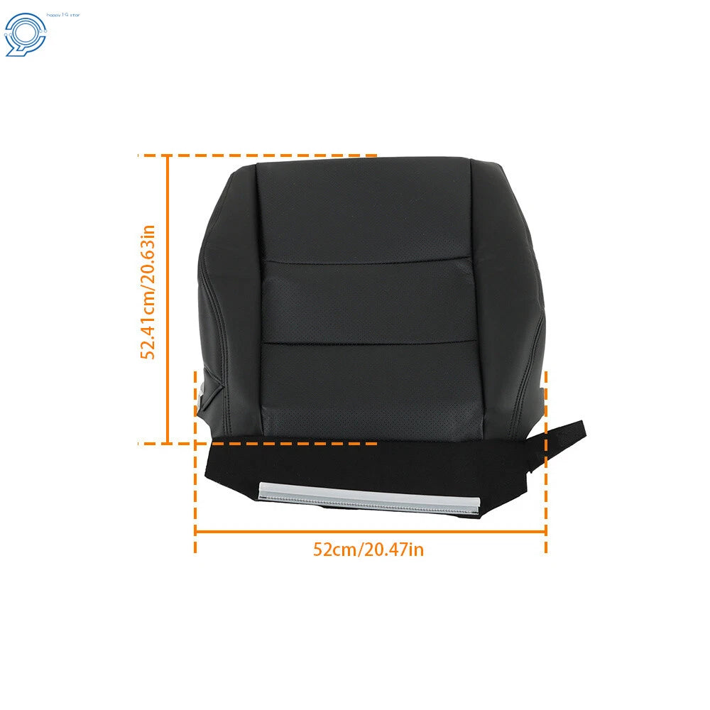 Leather Seat Cover for Acura RDX (2007-2012) Front Passenger Bottom Black