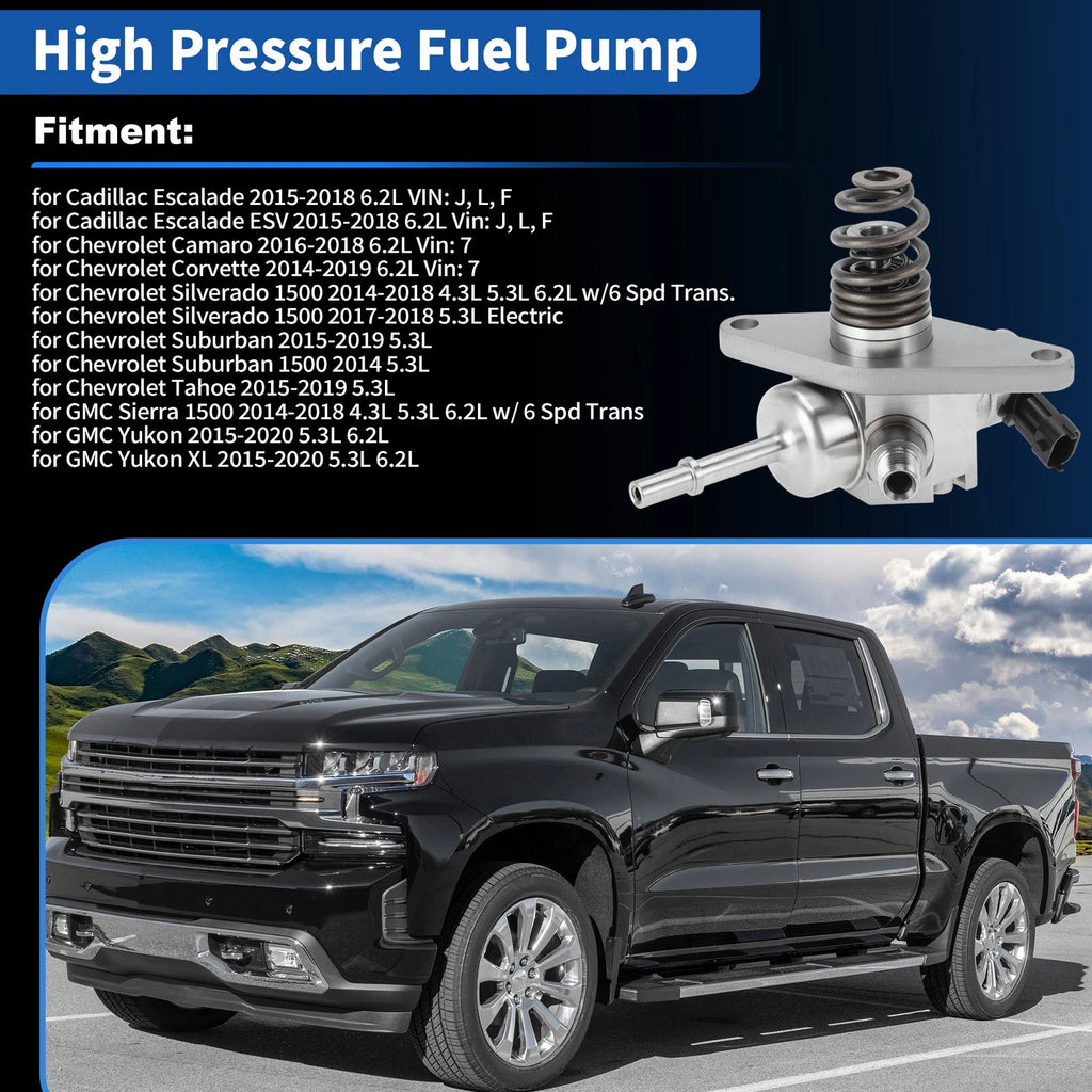 GDI High Pressure Fuel Pump for Chevrolet Silverado 1500 Tahoe (2014–2019)