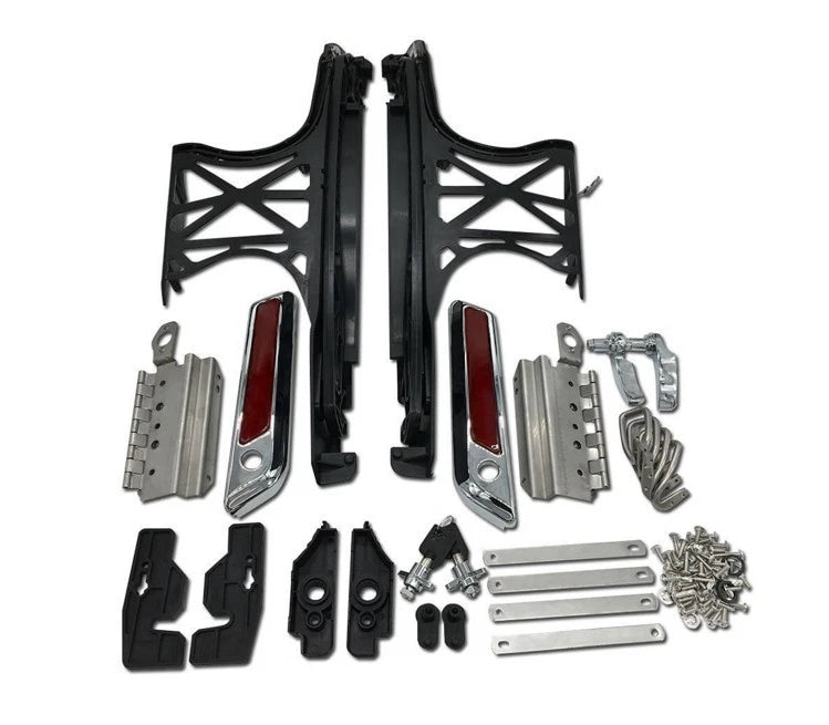 One Touch Saddlebag Latch Lids Hardware Covers for Harley Touring (2014–2018)