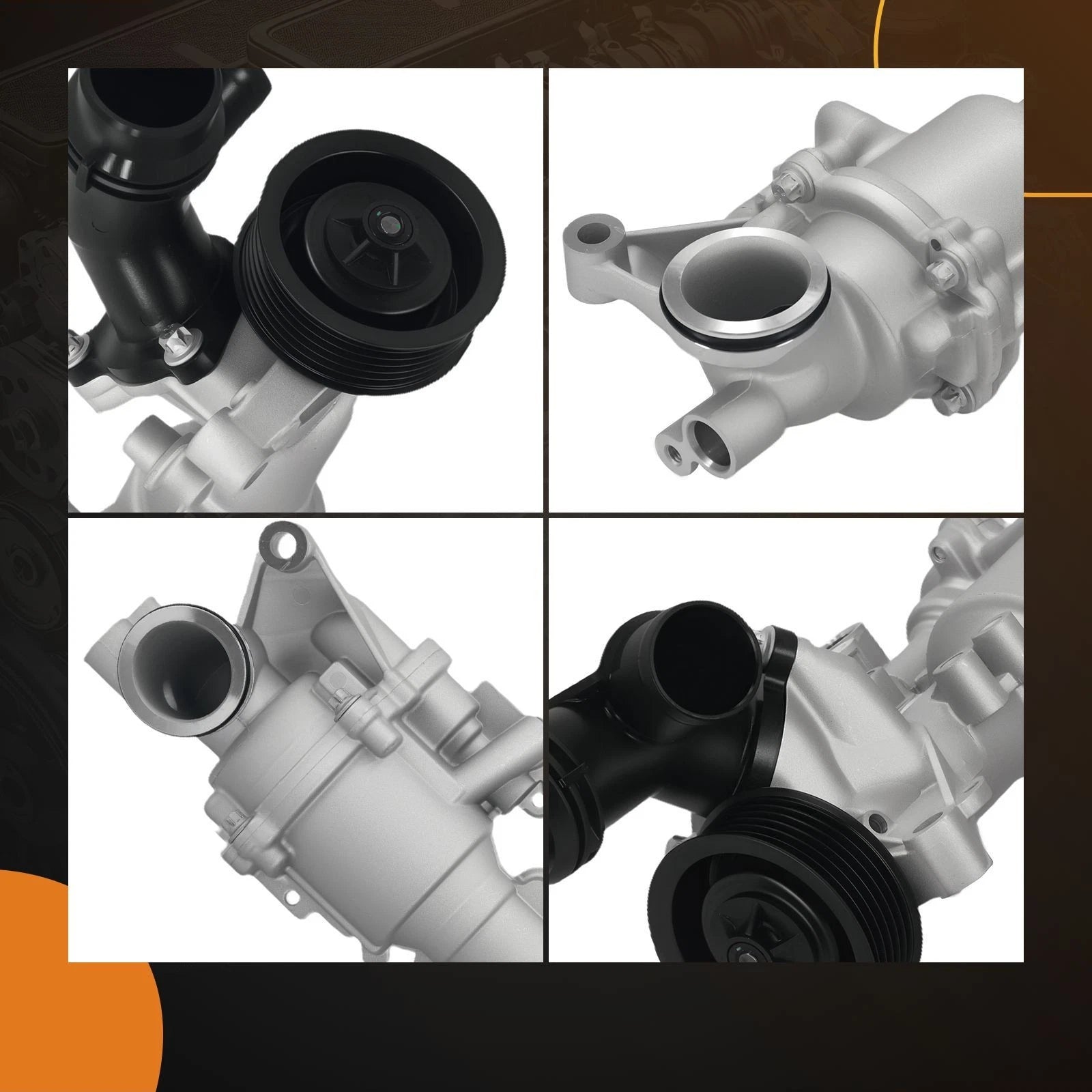 Water Coolant Pump for Mercedes-Benz Metris 2.0L (2016–2020) Aluminum