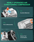 A/C Compressor and Clutch for Ford F-250 F-350 Super Duty (2011–2016)
