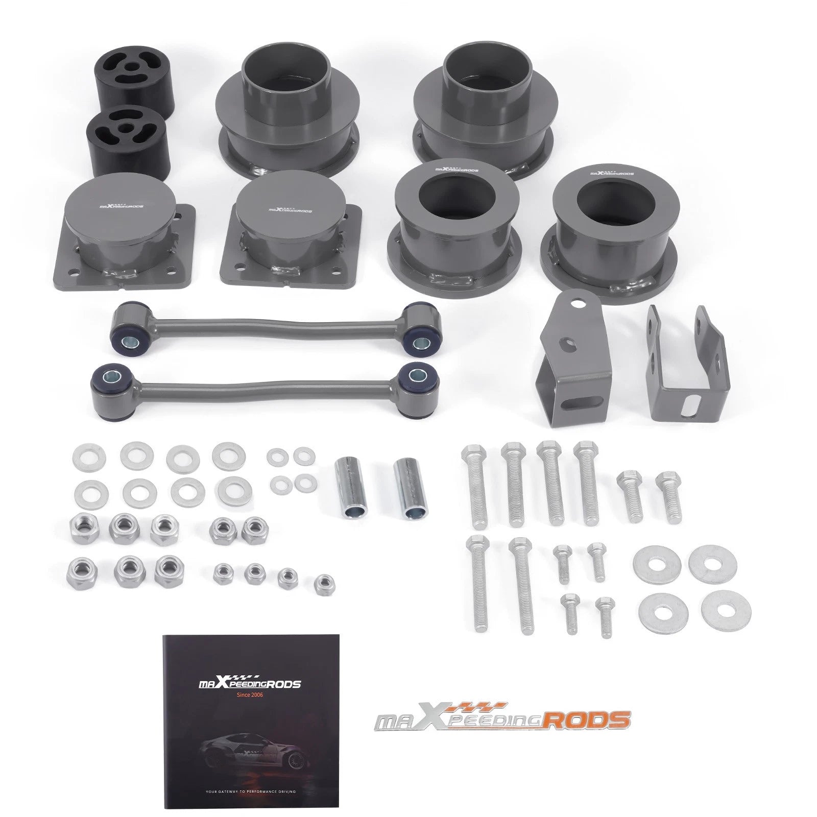 2" Lift Spacer Set + Sway Bar + Shock Extender for Jeep Gladiator JT (2019–2024)