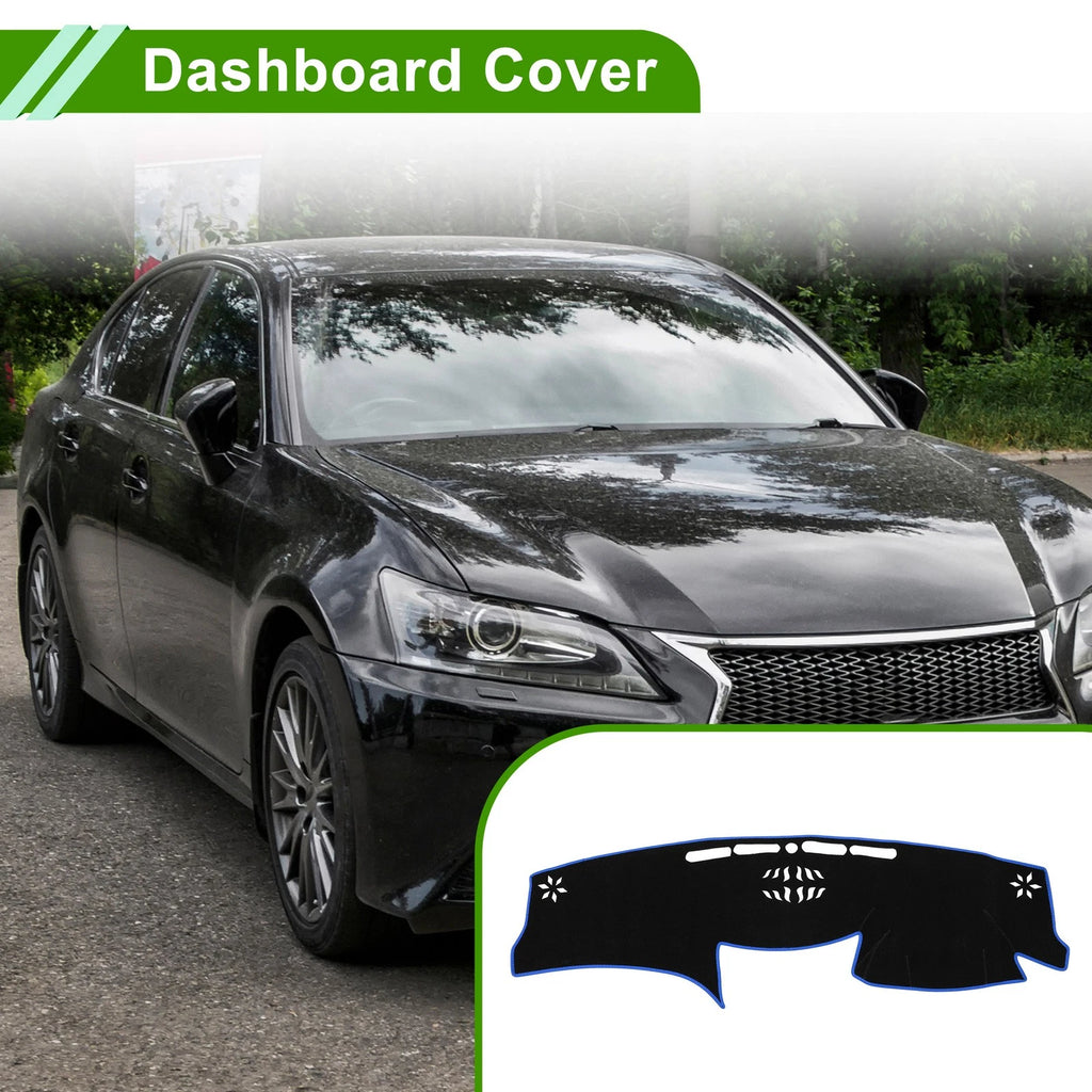 Dashboard Cover for Lexus GS (2006–2011) Black Blue 1Pc